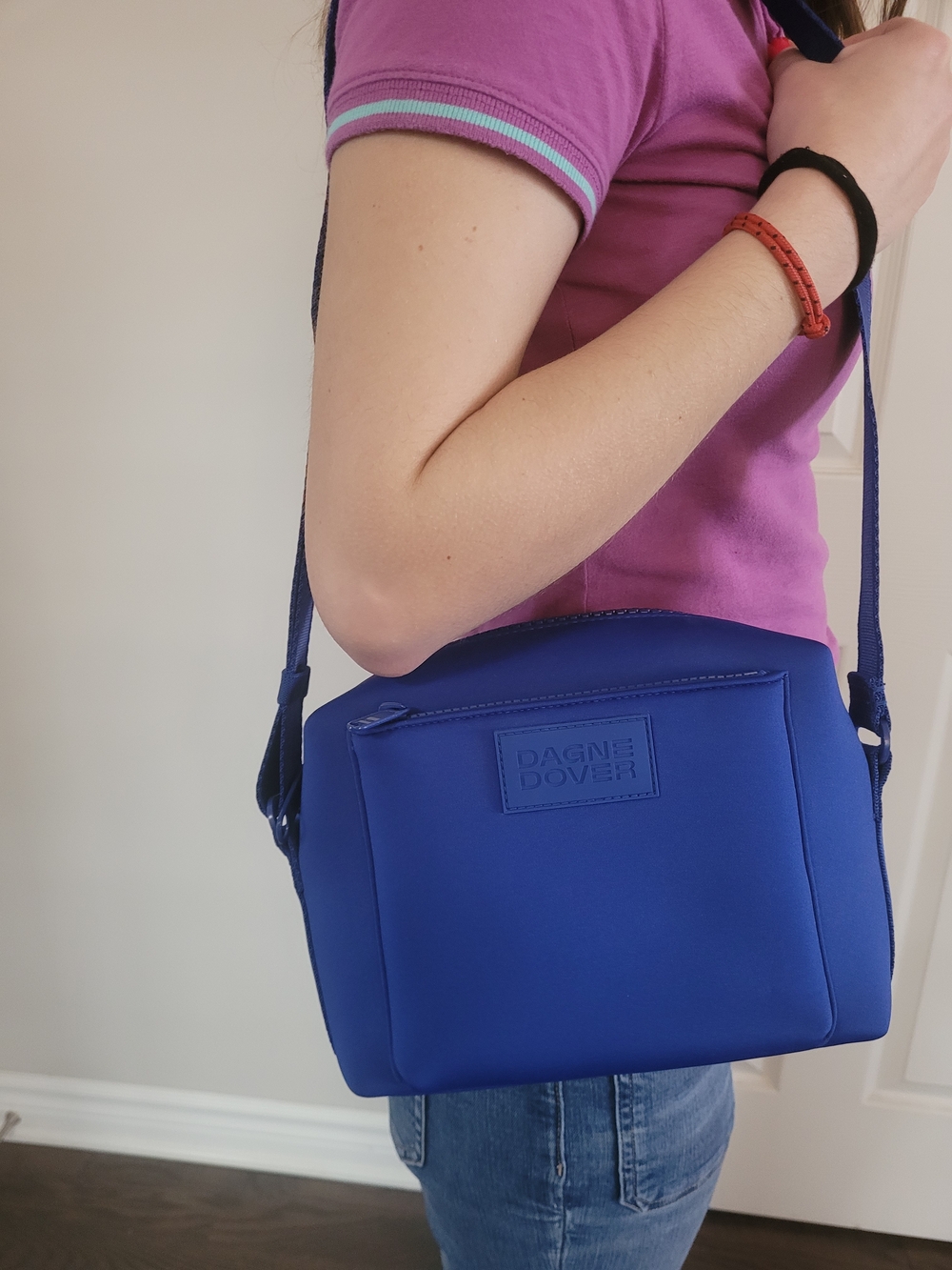 Dagne Dover Royal Blue Neoprene Crossbody - Picture 4 of 14